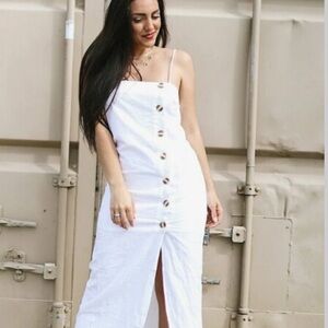 Blanco 100 Cotton dress made in Peru
